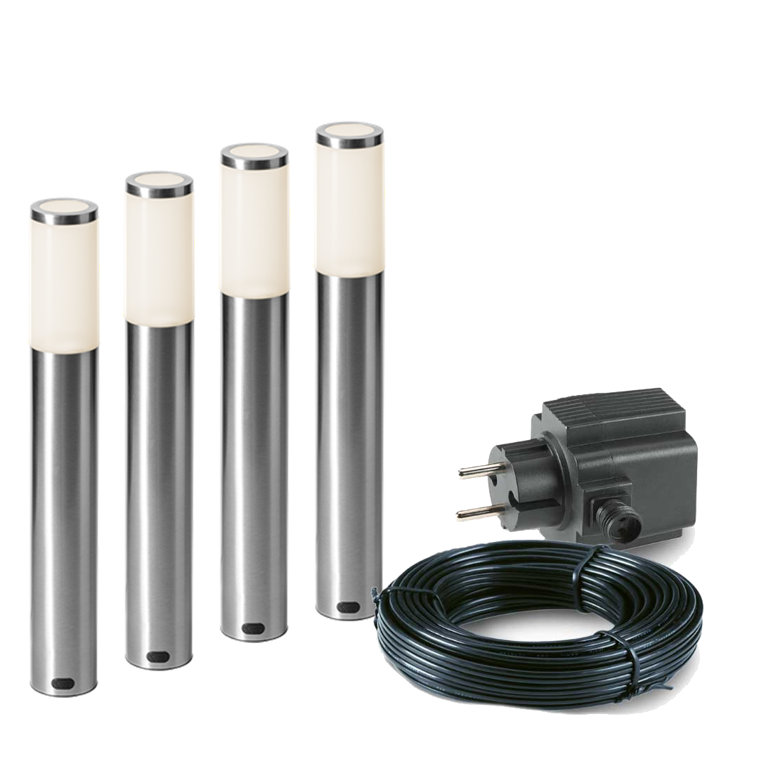 4x LED tuinpaal - 1 Watt - 12V - 440mm - complete set 4x LED tuinpaal - 1 Watt - 12V - 440mm - complete set